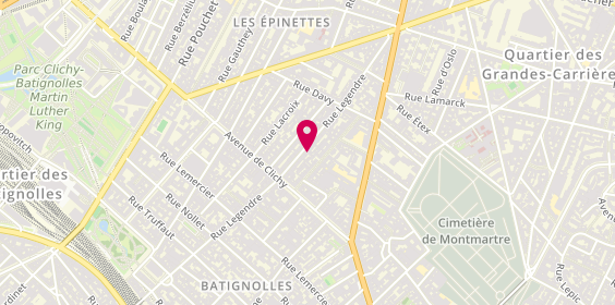 Plan de BEZAUDIN Alex, 144 Rue Legendre, 75017 Paris