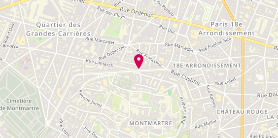 Plan de Salon Goretty, 113 Rue Caulaincourt, 75018 Paris
