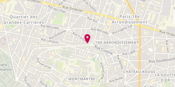 Plan de Le Garçon Coiffeur, 129 Rue Caulaincourt, 75018 Paris