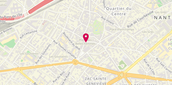 Plan de Jean Louis David - Coiffeur Nanterre, 1 Rue du Marché, 92000 Nanterre