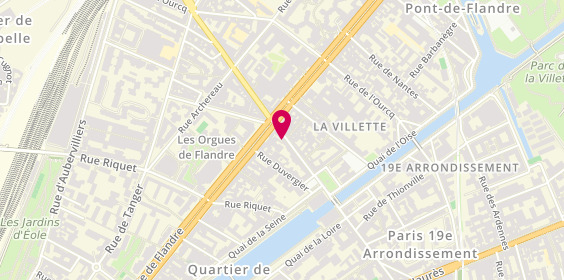 Plan de Hua Marcelline, 179 Rue de Crimée, 75019 Paris