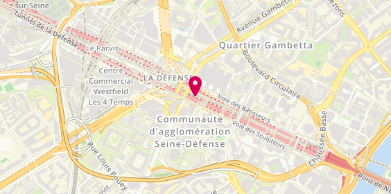 Plan de Defense Coiffure, la Defense 4
Centre Com Rue E Rue Stion Defen, 92800 Puteaux