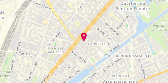 Plan de Nj Coiffure, 13 Rue de Joinville, 75019 Paris