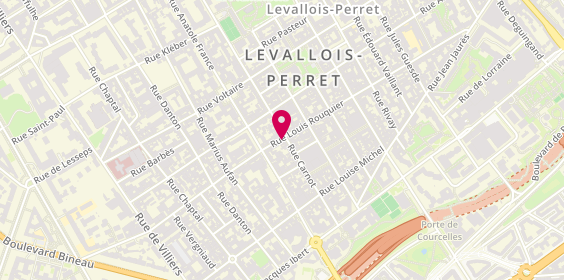 Plan de LUZIO Dominique, 56 Rue Louis Rouquier, 92300 Levallois-Perret