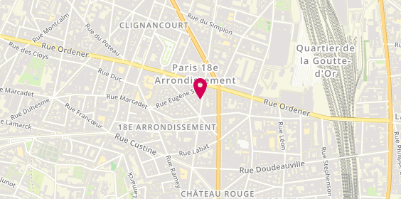 Plan de De Gama-Styl, 99 Rue de Clignancourt, 75018 Paris