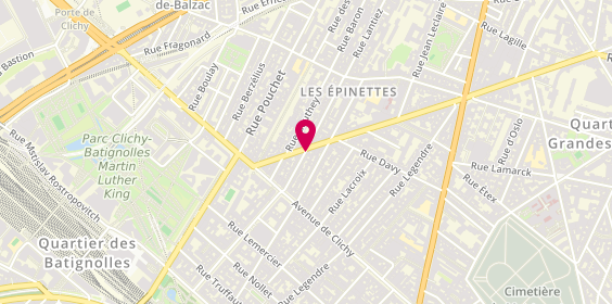 Plan de Atef Coiffure, 26 Rue Sauffroy, 75017 Paris