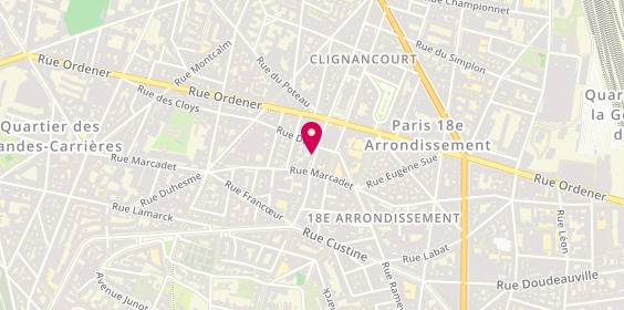 Plan de Sébastien b, 69 Rue du Mont-Cenis, 75018 Paris