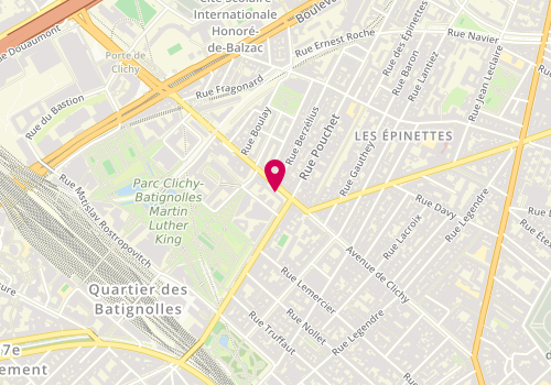 Plan de Mixte Coiffure, 155 Avenue Clichy, 75017 Paris