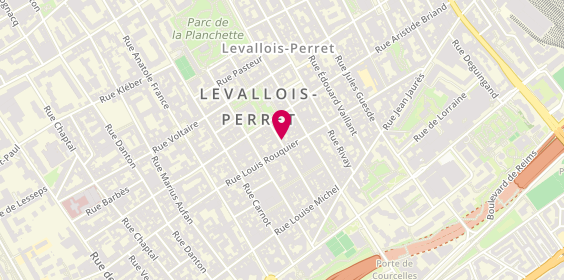 Plan de Ana bel'Coiffure, 38 Rue Trébois, 92300 Levallois-Perret