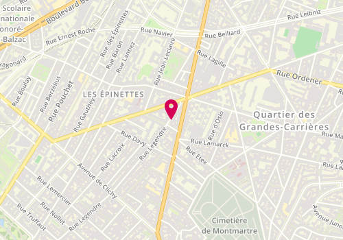 Plan de Mhn Saint Germain, 192 Rue Legendre, 75017 Paris