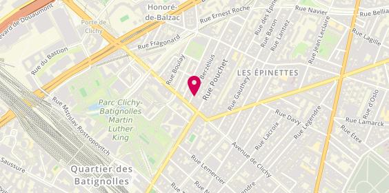 Plan de Salma Coiffure, 4 Rue Berzélius, 75017 Paris