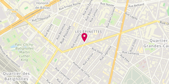 Plan de FOUCAULT Guillaume, 91 Rue Moines, 75017 Paris