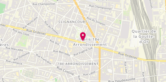 Plan de Byula Coiffure, 64 Rue Ordener, 75018 Paris
