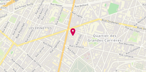 Plan de Le Guy Moquet Barber Shop, 251 Rue Marcadet, 75018 Paris