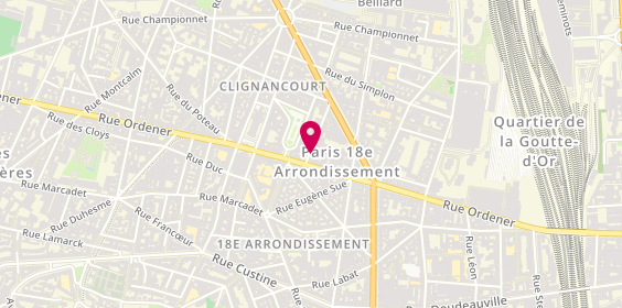 Plan de Marwa, 4 Rue Baudelique, 75018 Paris