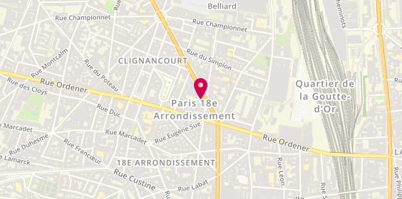 Plan de Bled Coiffure, 11 Boulevard Ornano, 75018 Paris