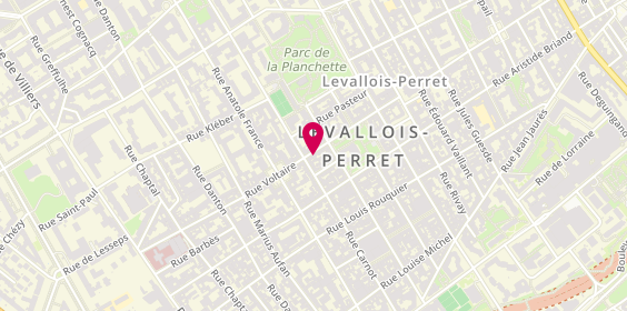 Plan de Saint Algue, 50 Rue Voltaire, 92300 Levallois-Perret