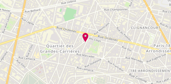Plan de Montcalm, 28 Rue Montcalm, 75018 Paris