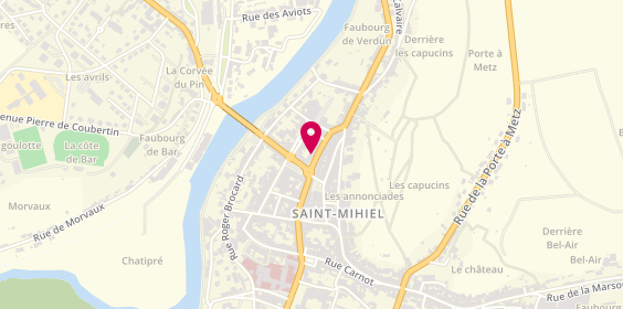 Plan de Laurent Coiffure Homme, 9 Rue du Général Pershing, 55300 Saint-Mihiel
