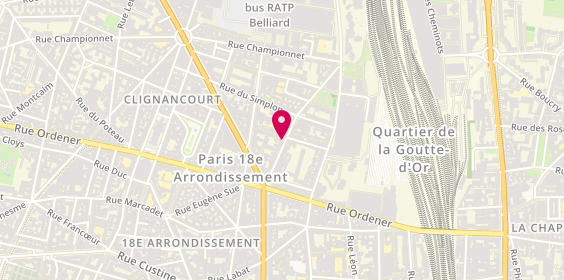 Plan de Hadjer, 13 Rue Boinod, 75018 Paris