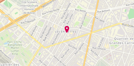 Plan de Artisan Relieur, 114 Bis Rue des Moines, 75017 Paris