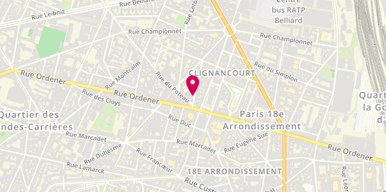 Plan de Bel & Bo, 3 Rue Sainte-Isaure, 75018 Paris