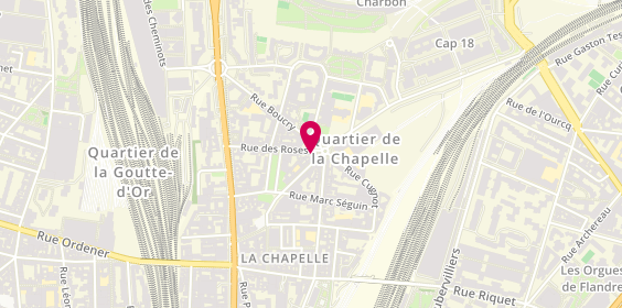 Plan de Beauty Institute, 21 Rue de l'Évangile, 75018 Paris