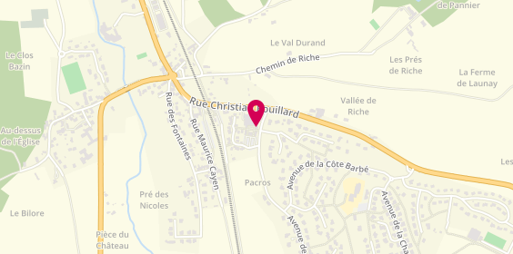 Plan de Axelle Coiffure, Place du Vieux Pressoir avenue de Chavoye, 78124 Mareil-sur-Mauldre