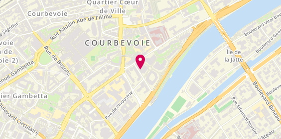 Plan de Coiffeur Conseil, 14 Rue Sainte-Marie, 92400 Courbevoie