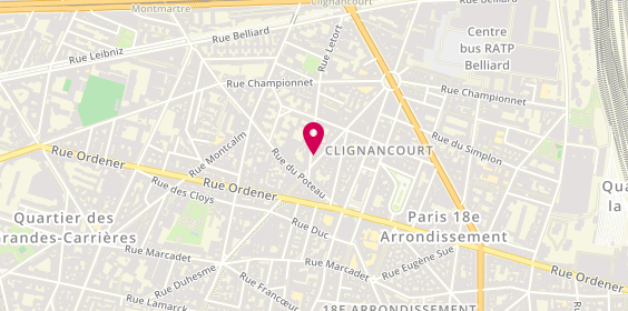 Plan de An Coiff, 71 Rue Duhesme, 75018 Paris