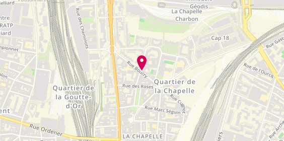 Plan de ROHAUT Chantal, 14 Rue Boucry, 75018 Paris