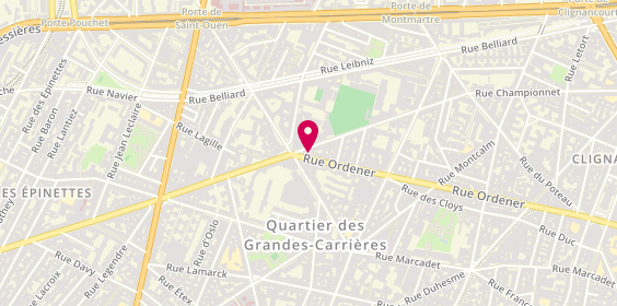 Plan de Saint Algue, 186 Rue Ordener, 75018 Paris