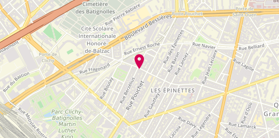 Plan de Zen Coiffe, 71 Rue de la Jonquière, 75017 Paris