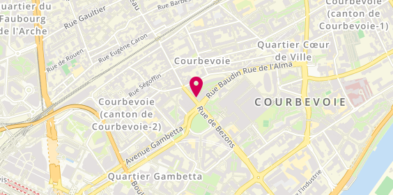 Plan de Atelier de coiffure FDNH, 24 Rue de Bezons, 92400 Courbevoie