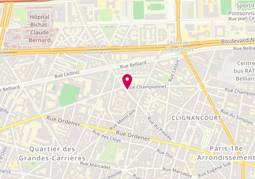 Plan de Galbano, 68 Bis Rue du Poteau, 75018 Paris