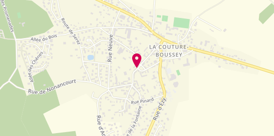 Plan de Auré'coiff, 20 Bis Rue Grande, 27750 La Couture-Boussey
