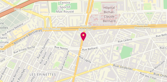 Plan de MUBIALA GRETA Yassa, 140 Avenue de Saint Ouen, 75018 Paris