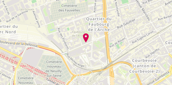 Plan de Jean Claude Biguine, 37 avenue Léonard de Vinci, 92400 Courbevoie