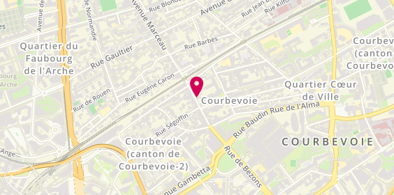 Plan de Jean Louis David - Coiffeur Courbevoie, 50 Rue de Bezons, 92400 Courbevoie