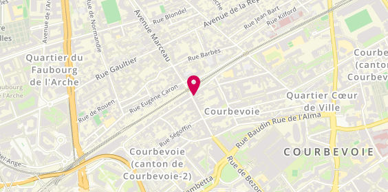 Plan de Les Blondes et les Brunes (Courbevoie), 68 Rue de Bezons, 92400 Courbevoie