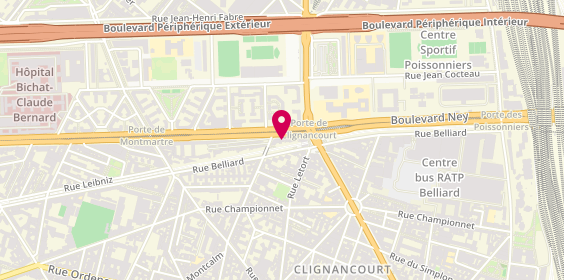 Plan de Bonte, 41 Boulevard Ney, 75018 Paris