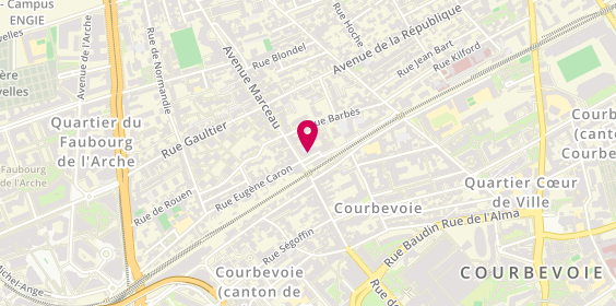 Plan de MF Sébastopol - Coiffeur Courbevoie, 2 Rue Sébastopol, 92400 Courbevoie