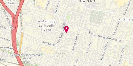 Plan de Beauty'R Paris, 93 avenue de la République, 93140 Bondy