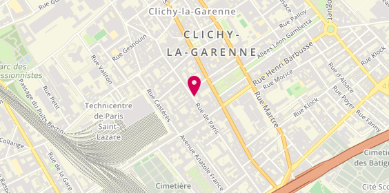 Plan de Paris Coiffure Beauty, 68 Rue de Paris, 92110 Clichy
