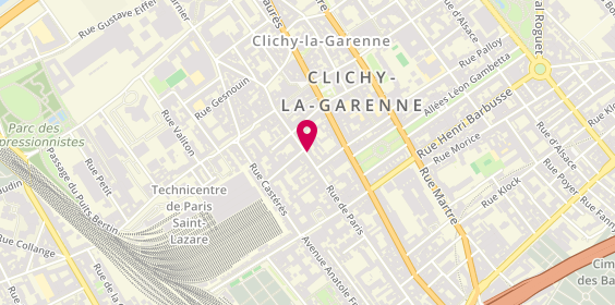 Plan de Saïd Coiffure, 78 Rue de Paris, 92110 Clichy