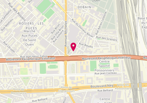 Plan de Cla-Luz Coiffure, 53 Rue des Entrepôts, 93400 Saint-Ouen-sur-Seine