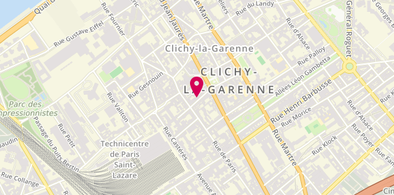 Plan de Laureen Coiffure, 5 Bis Rue Charles et René Auffray, 92110 Clichy