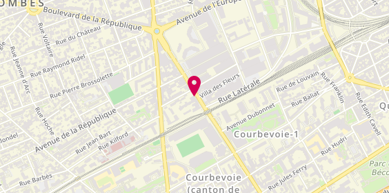 Plan de FG Coiffure à Domicile, 105 Boulevard Verdun, 92400 Courbevoie