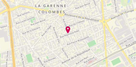 Plan de Salon Corinne, 48 Rue Voltaire, 92250 La Garenne-Colombes