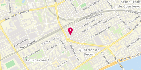 Plan de Saint Algue, 4 avenue de la Liberté, 92400 Courbevoie